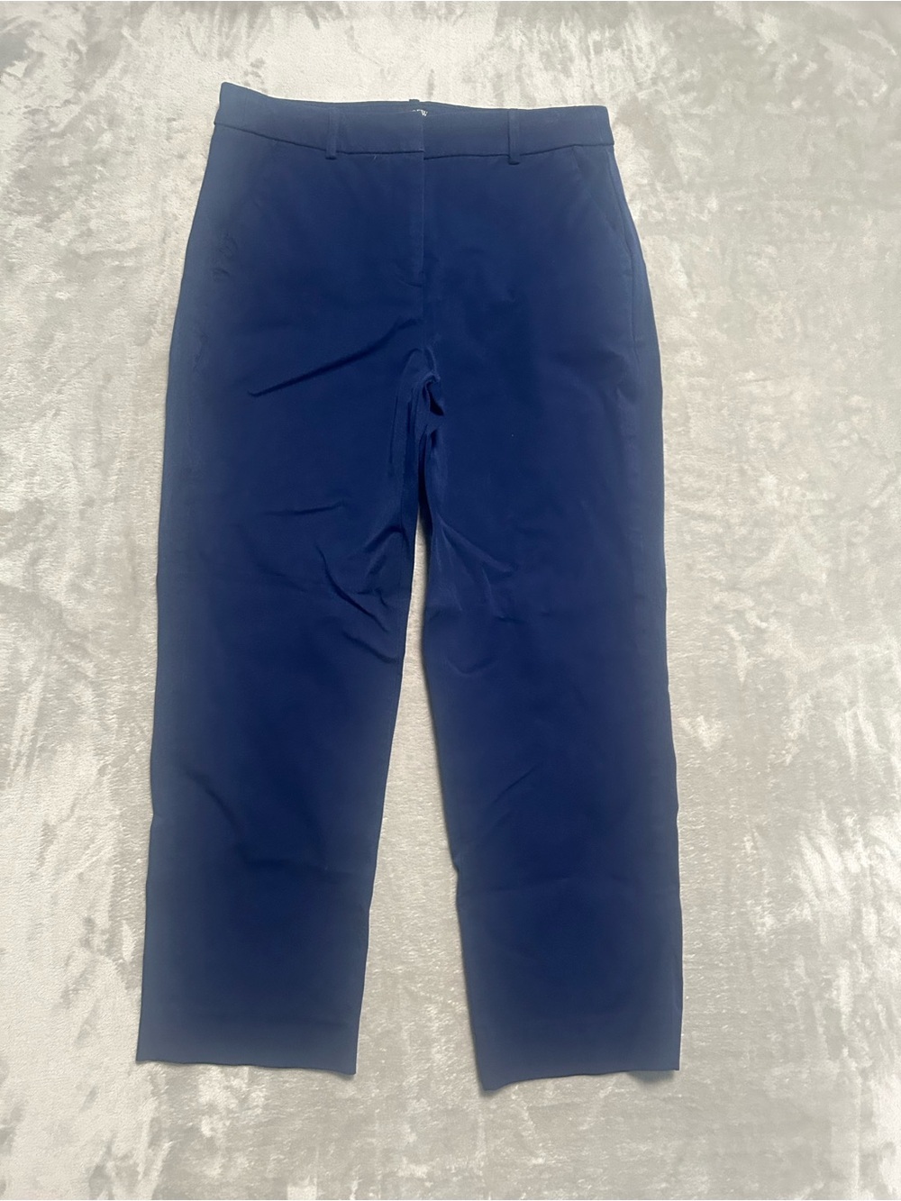 J Crew Kallie Straight Leg Pants Women’s 8 Navy Blue Office